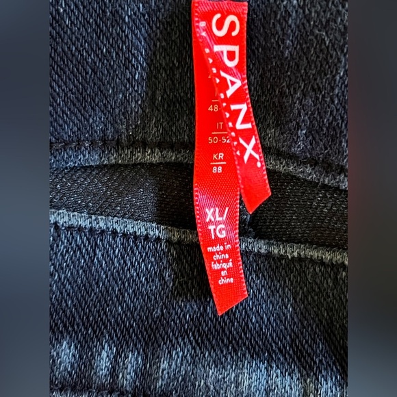 SPANX by Sara Blakeley 5-Pocket High Rise Skinny Pull-on Jeggings Sz. XL Blue - Picture 5 of 6
